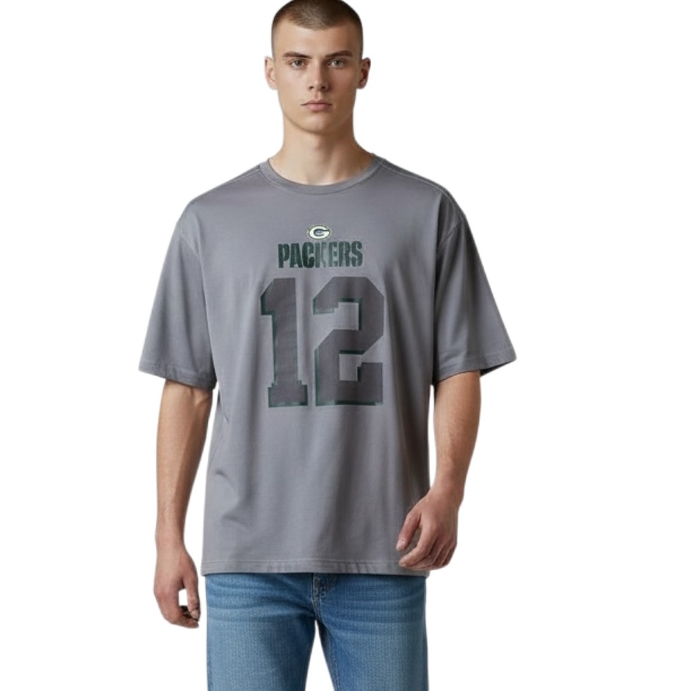 Green Bay Packers NFL TX3 Cool Gray Aaron Rodgers #12 Jersey XL